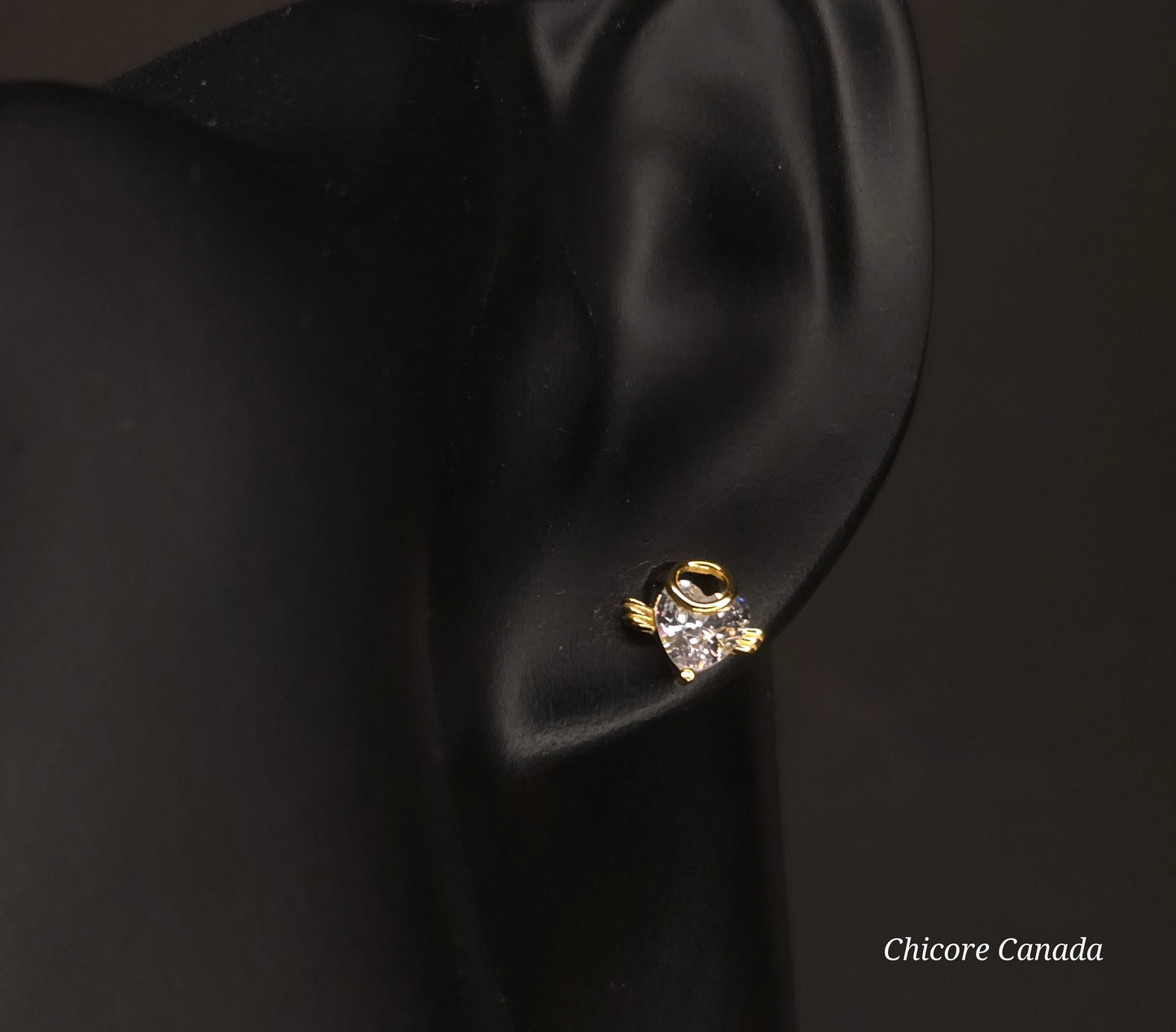 Sterling Silver Asymmetric Evil & Angel Stud Earrings – Luxury Statement Design