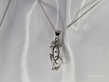 AAA Grade Raw Herkimer Diamond Pendant – Handmade Crystal Necklace with Adjustable 925 Sterling Silver