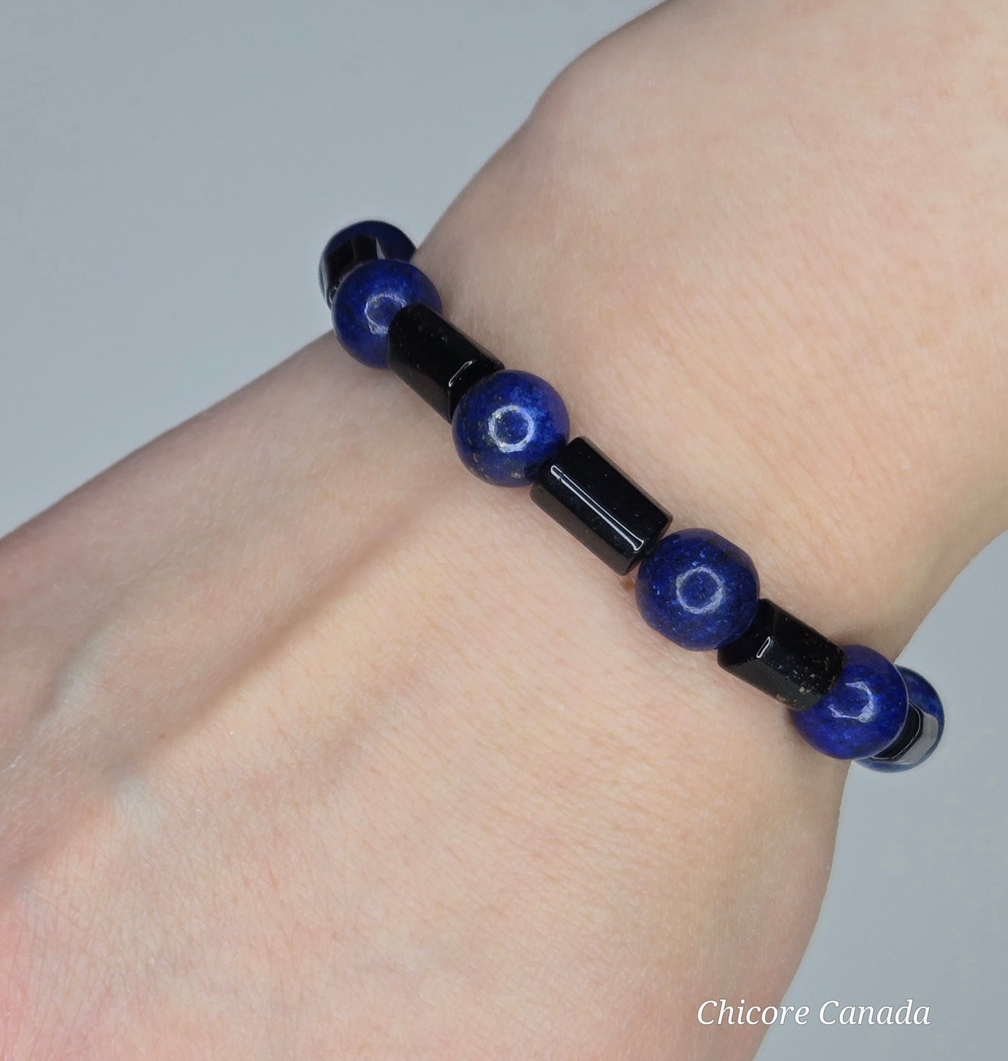 Clarity Meets Protection – Lapis & Tourmaline Energy Bracelet