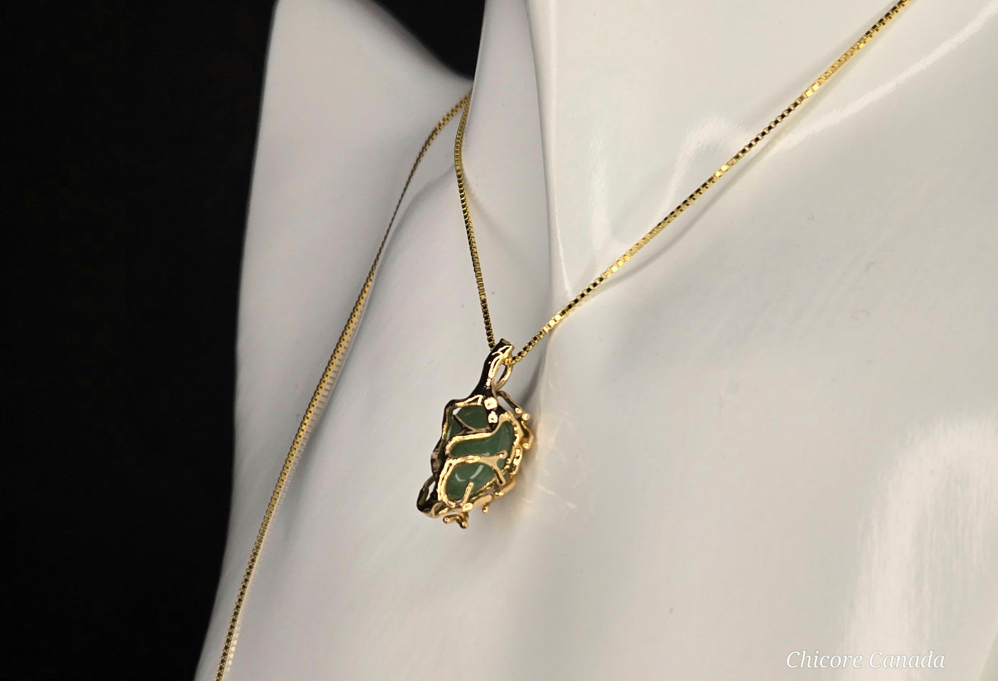 Exquisite Handmade Natural Jade Pendant Necklace with Adjustable Length