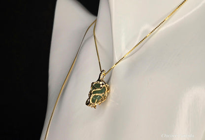 Exquisite Handmade Natural Jade Pendant Necklace with Adjustable Length