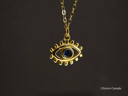 Sterling Silver Adjustable Bracelet with Protective Evil Eye Charm