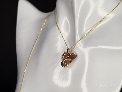 Raw Carnelian Necklace - Natural Stone, Refined Power