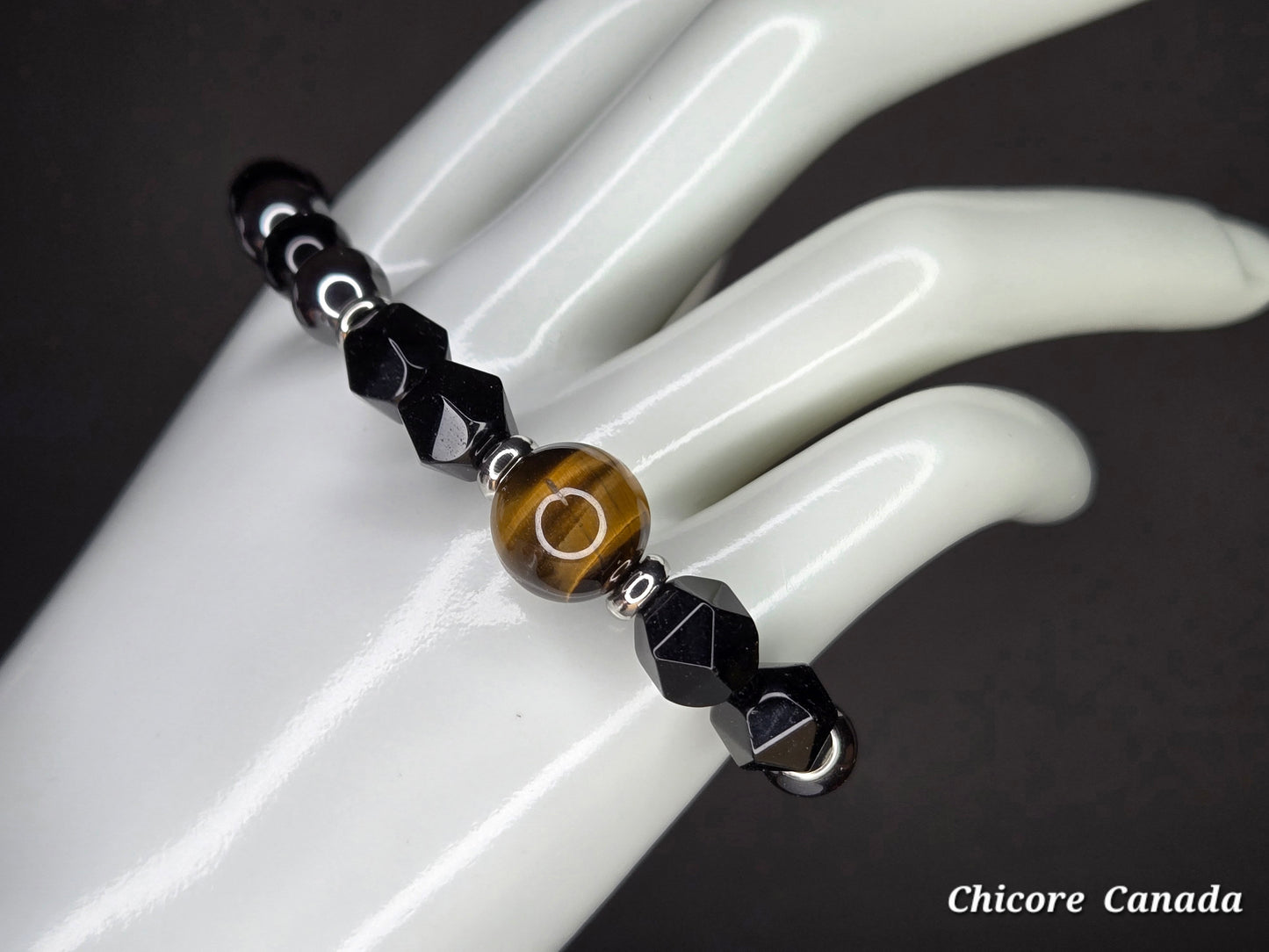 Guardian Energy Bracelet – Tiger’s Eye, Obsidian & Hematite Stones