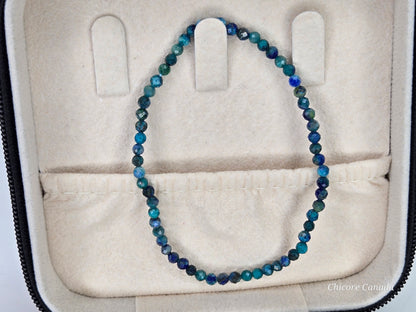 Blue Muse - Dainty Faceted Blue Apatite Bracelet