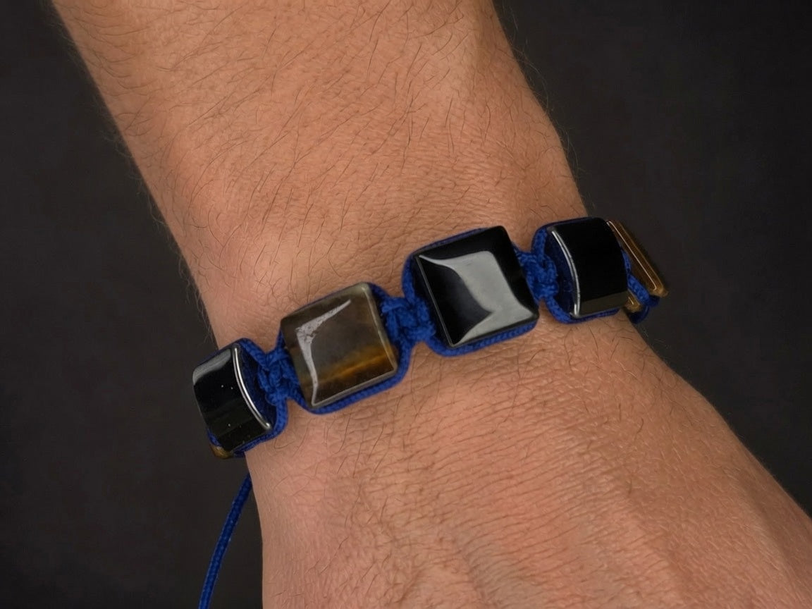Triple Power Protection Bracelet – Obsidian, Hematite & Tiger’s Eye Energy Shield