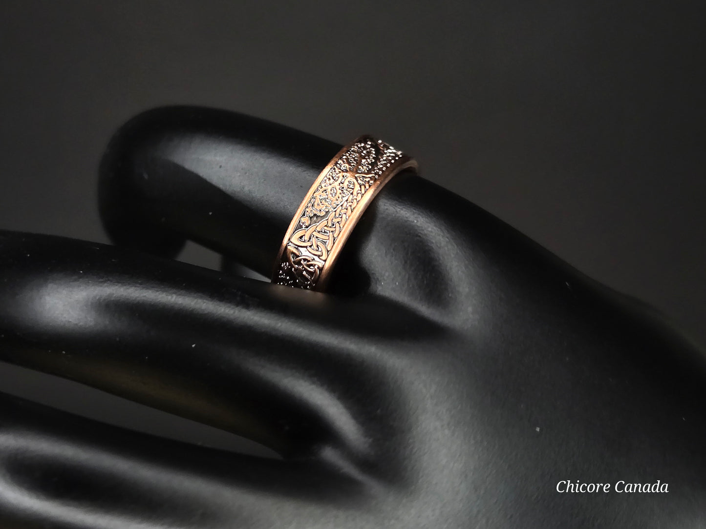 Copper Tree of Life Magnetic Adjustable Ring – Luxury Healing Jewelry with 4 Magnets