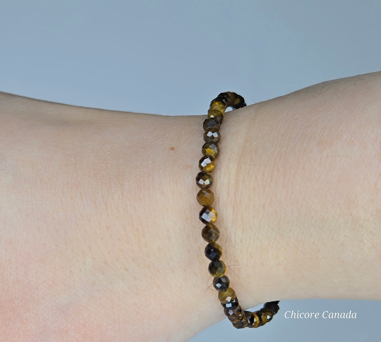 Dainty Faceted Tiger’s Eye Bracelet – Strength in Elegance
