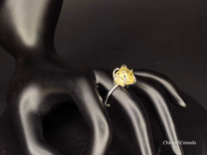 Citrine Adjustable Ring: Positive Energy and Elegance