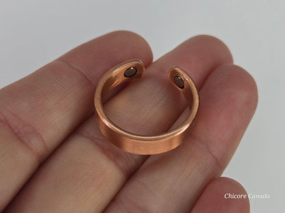 Adjustable Copper Magnetic Wellness Ring - Timeless Balance