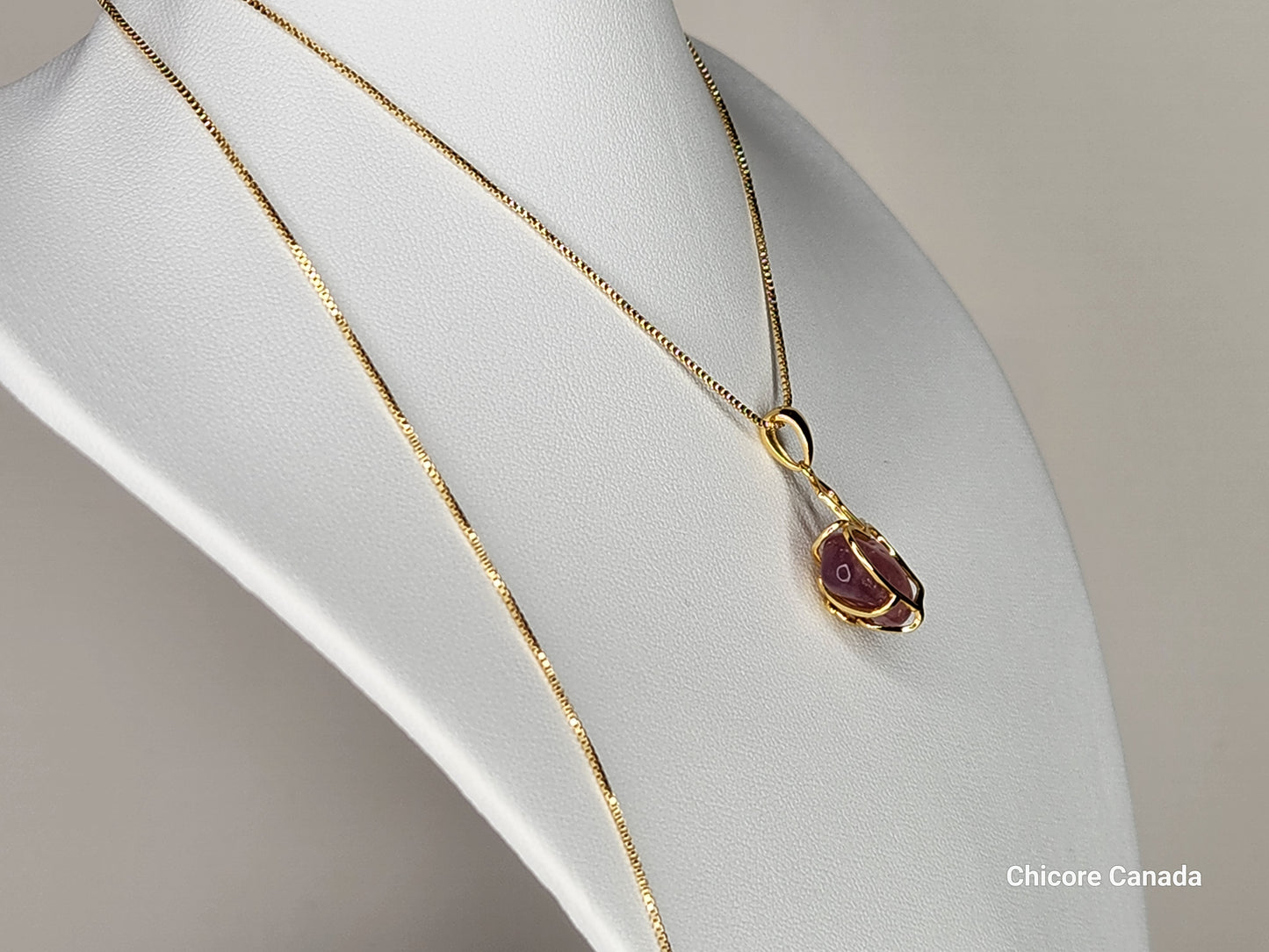 Élégant pendentif en forme de cœur en quartz rose naturel fabriqué à la main en argent sterling 925 avec collier réglable
