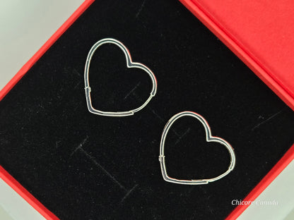 Chic Heart Hoop Earrings – Love in Every Curve
