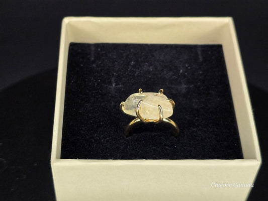Citrine Adjustable Delicate Ring