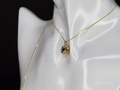 Celestial Gold – Handmade Pyrite Pendant with 925 Sterling Silver Adjustable Necklace