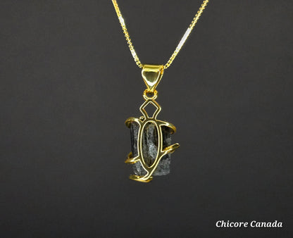 Elegant Protection – Handmade Black Tourmaline Pendant with 925 Sterling Silver Necklace