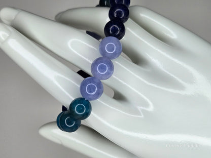 Ocean Mind – Blue Apatite, Lapis Lazuli & Aquamarine Bracelet