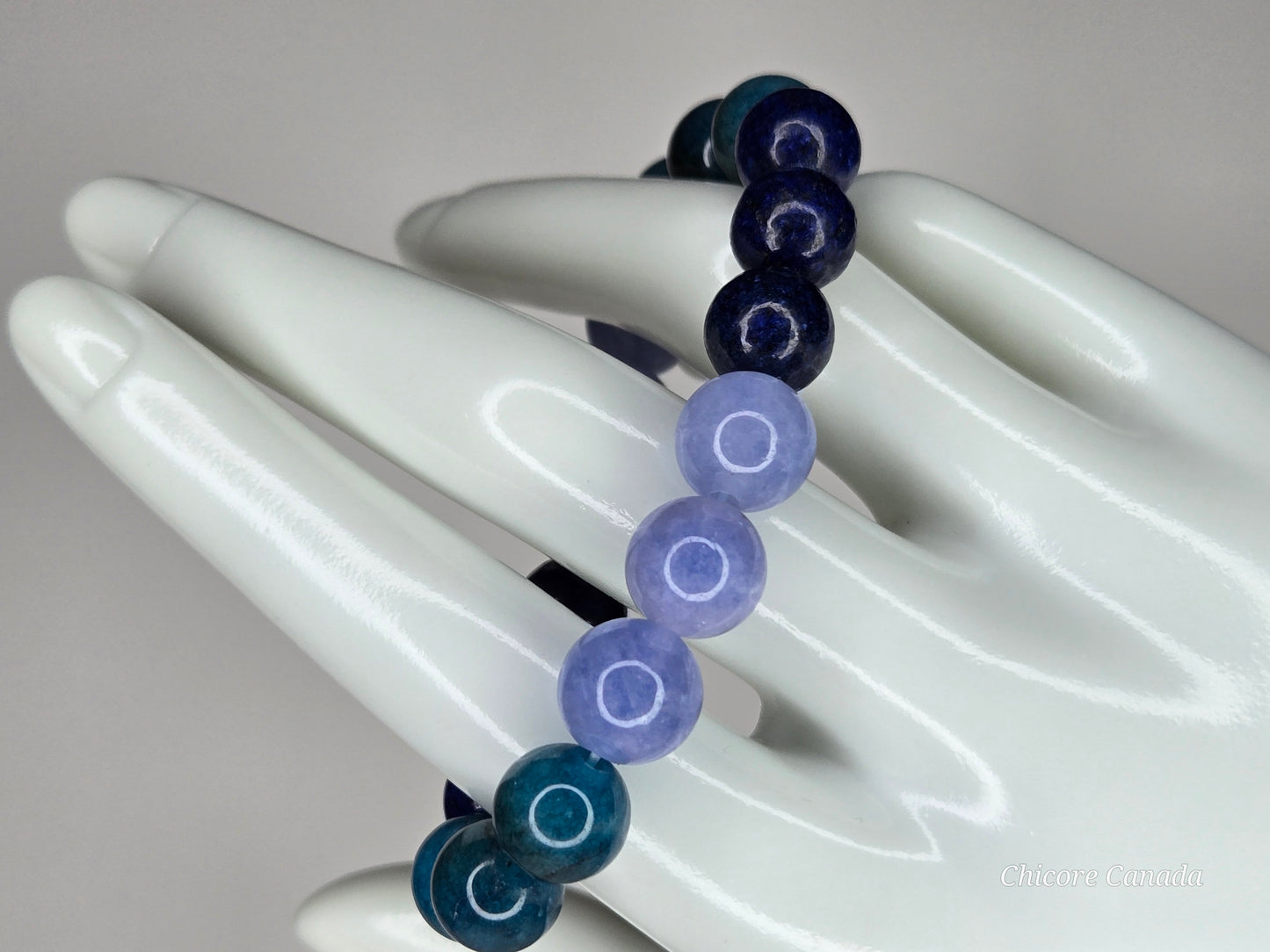 Ocean Mind – Blue Apatite, Lapis Lazuli & Aquamarine Bracelet