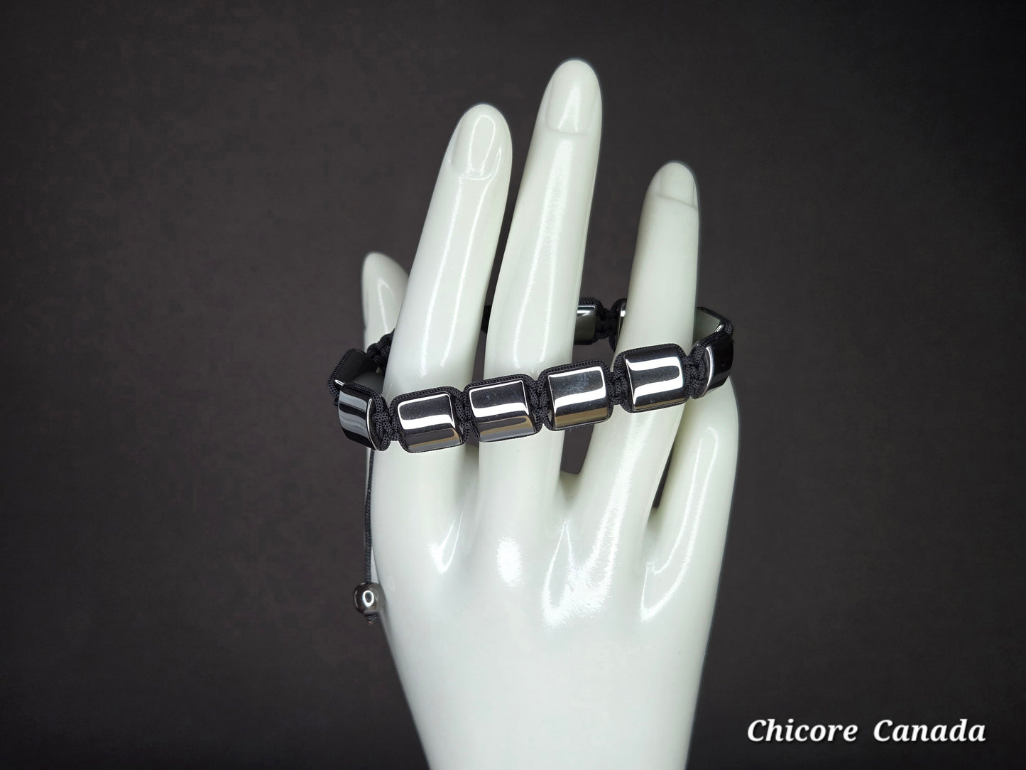 Adjustable Hematite Bracelet – Handmade Protection & Balance