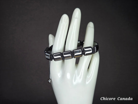 Adjustable Hematite Bracelet – Handmade Protection & Balance