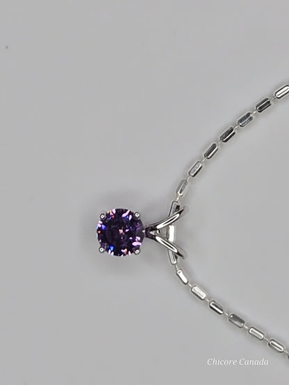 Bracelet ajustable élégant en argent sterling 925 avec breloque délicate en zircone cubique