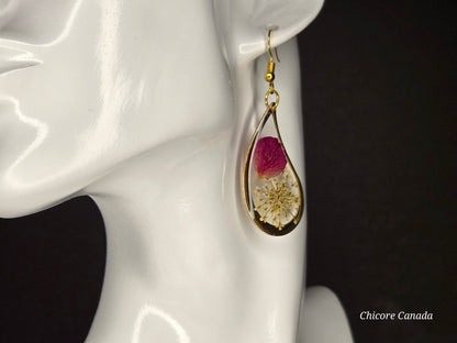 Handmade Elegant Resin Earrings – Lightweight and Stylish