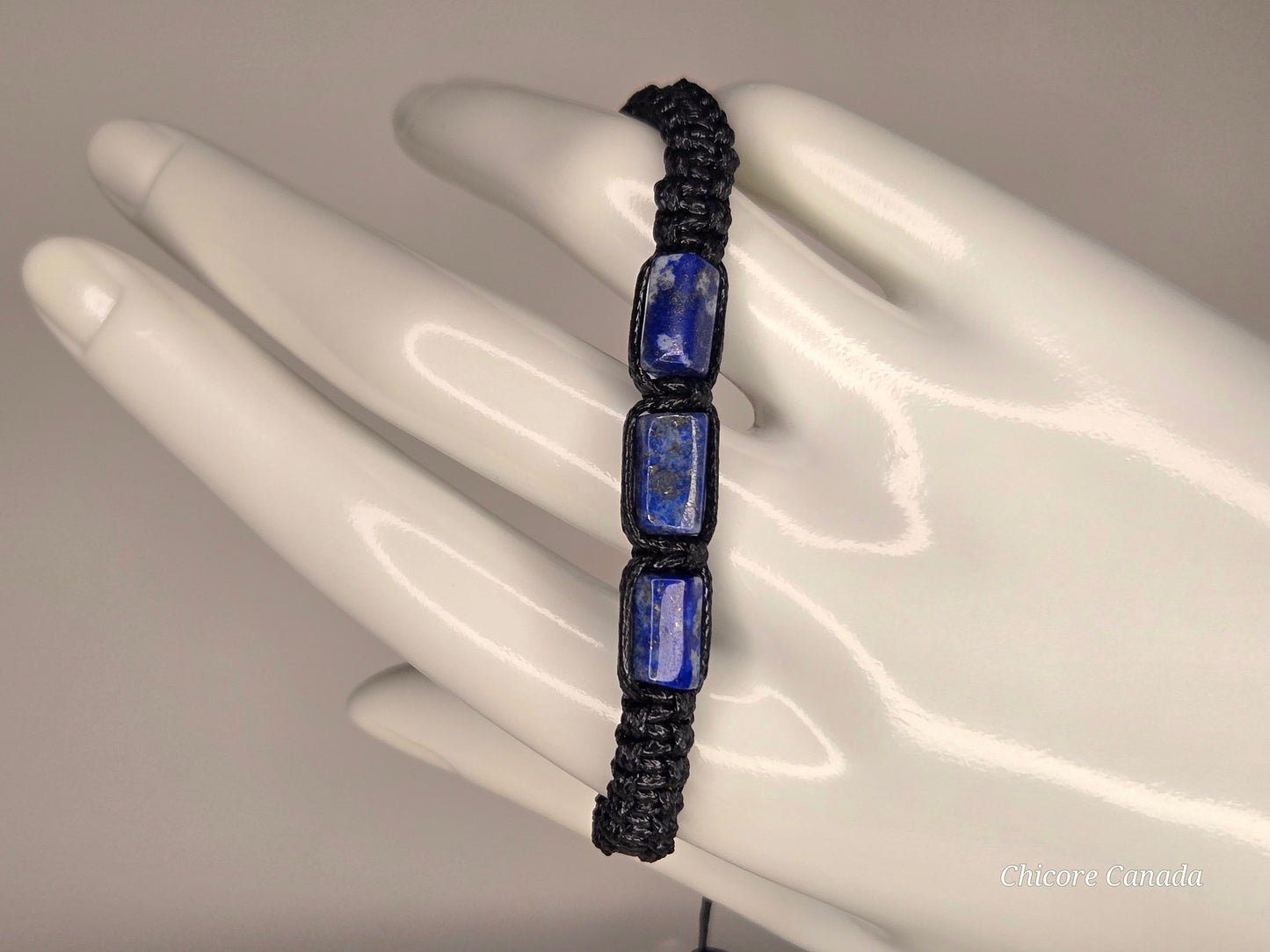 Lapis Lazuli Bracelet for Him - A Bold Expression of Wisdom & Strength