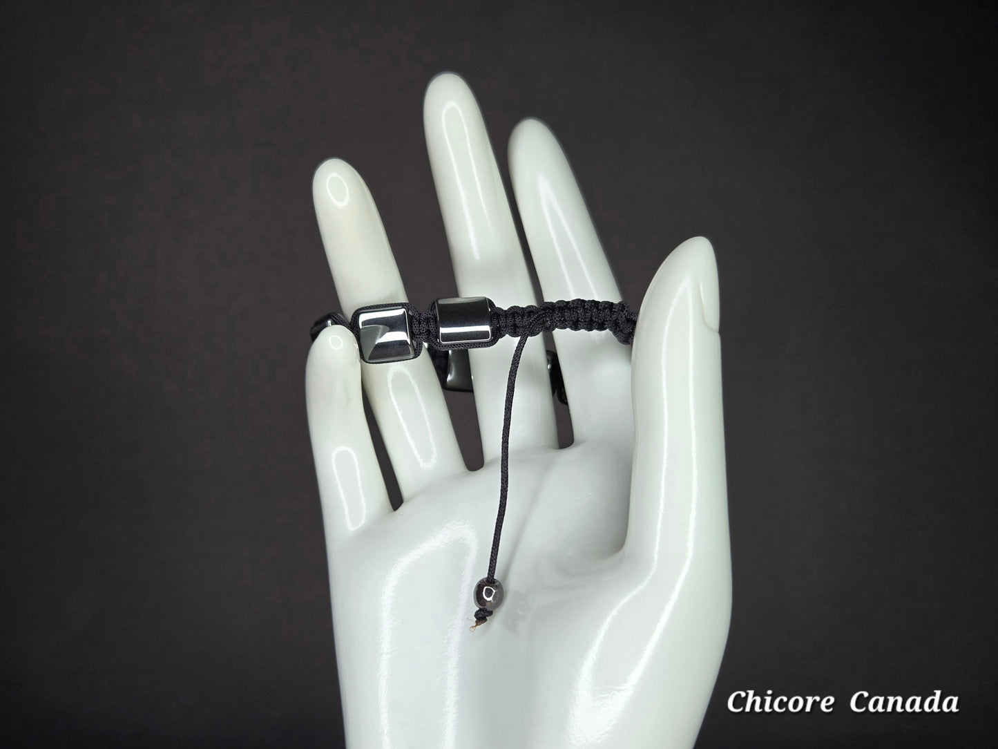 Adjustable Hematite Bracelet – Handmade Protection & Balance