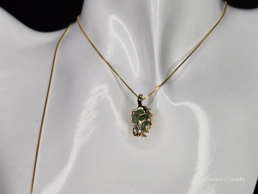 Exquisite Handmade Natural Jade Pendant Necklace with Adjustable Length