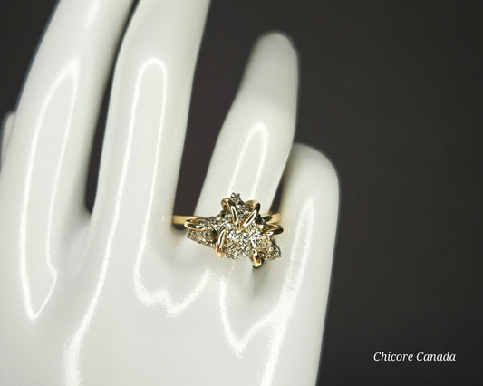 Handmade Raw Pyrite Ring – Bold, Elegant, and Naturally Radiant Statement Jewelry