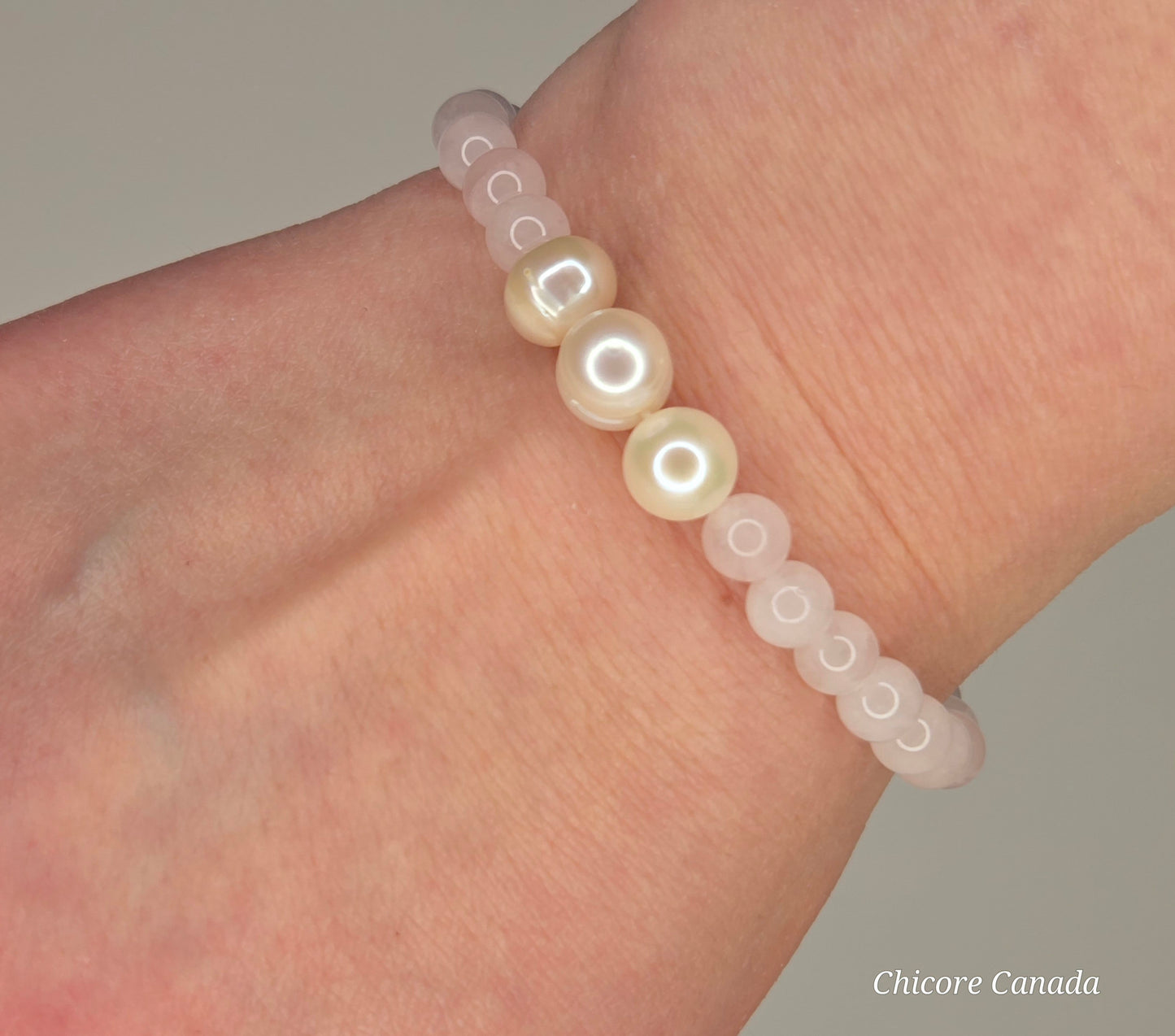 Carry Love and Purity – Rose Quartz and Pearl Bracelet