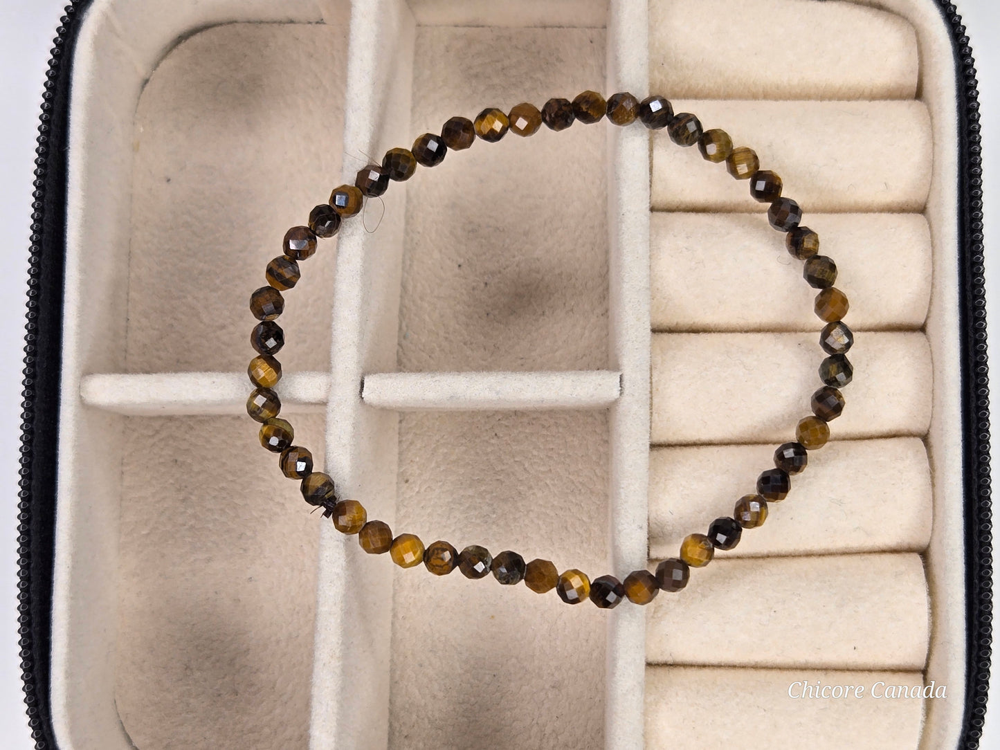 Dainty Faceted Tiger’s Eye Bracelet – Strength in Elegance