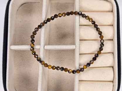 Dainty Faceted Tiger’s Eye Bracelet – Strength in Elegance