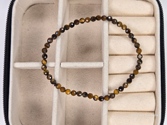 Dainty Faceted Tiger’s Eye Bracelet – Strength in Elegance