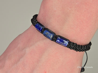 Lapis Lazuli Bracelet for Him - A Bold Expression of Wisdom & Strength