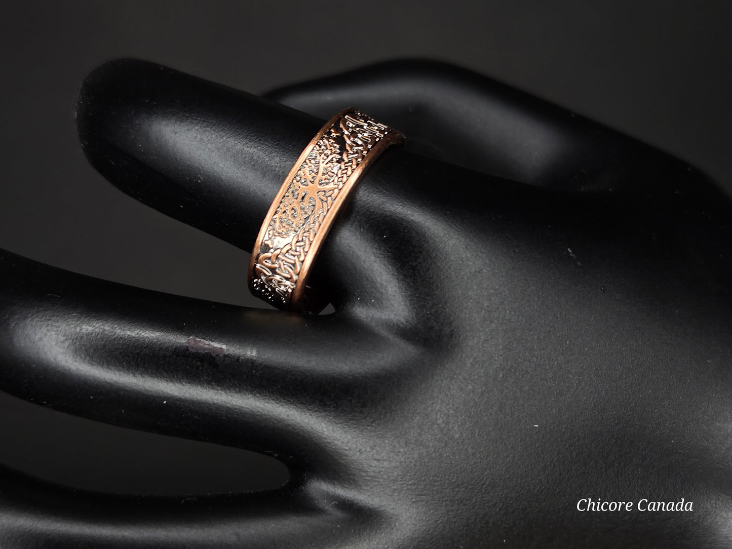 Copper Tree of Life Magnetic Adjustable Ring – Luxury Healing Jewelry with 4 Magnets
