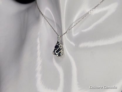 Handmade Raw Rainbow Pyrite Pendant – Adjustable 925 Sterling Silver Necklace for Strength & Style