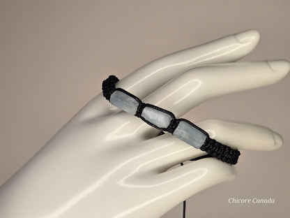 Aquamarine Bracelet for Him - Calm Confidence & Clarity in Every Stone