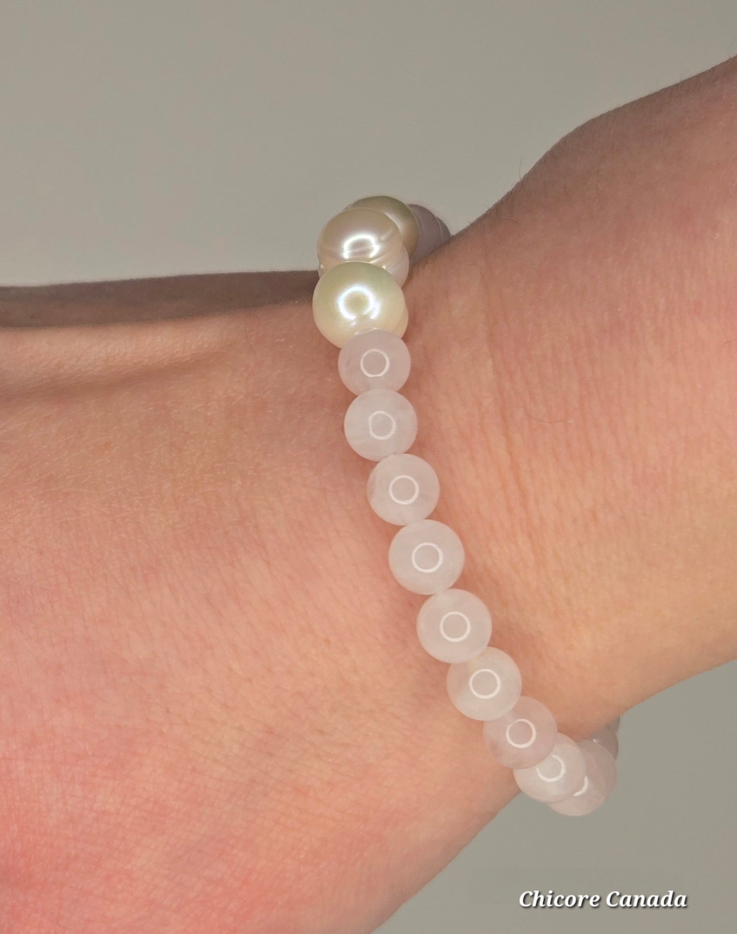 Carry Love and Purity – Rose Quartz and Pearl Bracelet