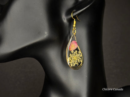 Handmade Elegant Resin Earrings – Lightweight and Stylish