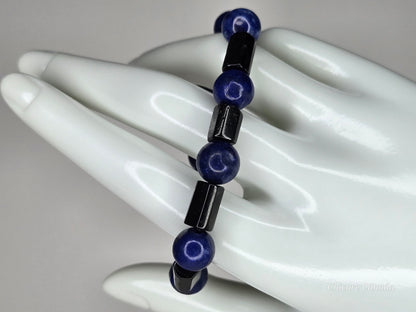 Clarity Meets Protection – Lapis & Tourmaline Energy Bracelet