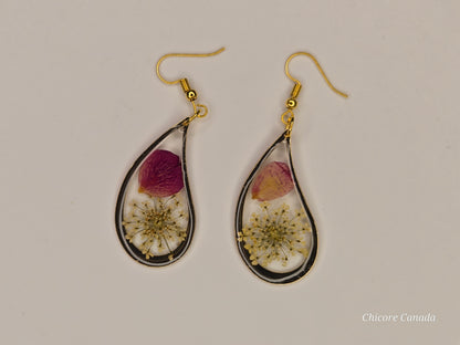 Handmade Elegant Resin Earrings – Lightweight and Stylish