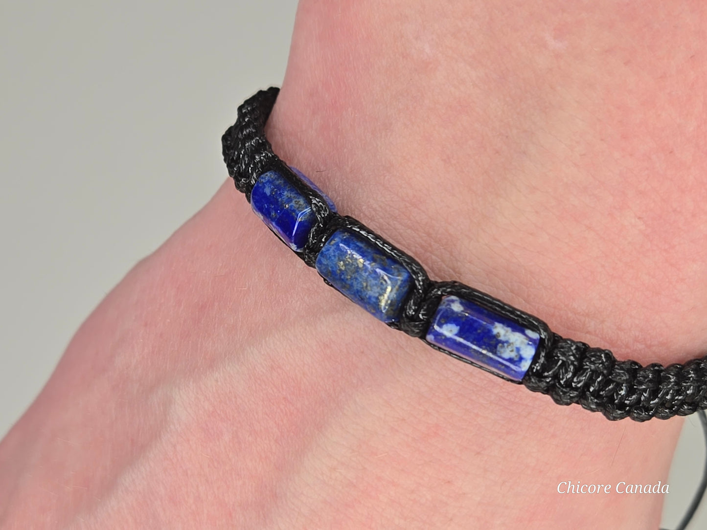 Lapis Lazuli Bracelet for Him - A Bold Expression of Wisdom & Strength