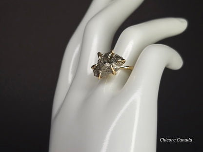 Raw Pyrite Statement Ring – Sophisticated Natural Elegance