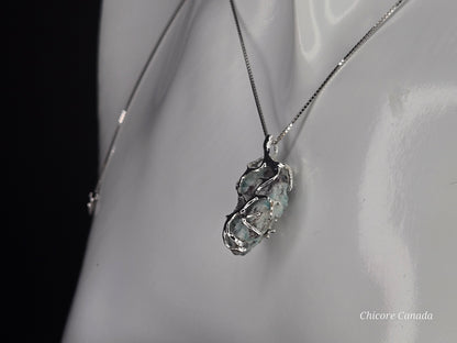 The Amazonite Talisman Necklace with 925 Sterling Silver Adjustable Necklace