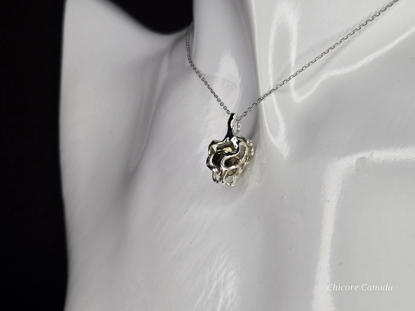 Exquisite Handmade Pyrite Pendant Necklace - Luxurious Elegance in Every Detail