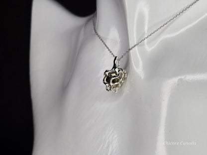 Exquisite Handmade Pyrite Pendant Necklace - Luxurious Elegance in Every Detail