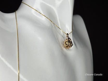 Bold & Brilliant: Raw Pyrite Crystal on 925 Silver Adjustable Necklace