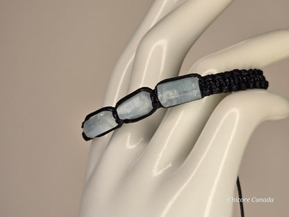 Aquamarine Bracelet for Him - Calm Confidence & Clarity in Every Stone