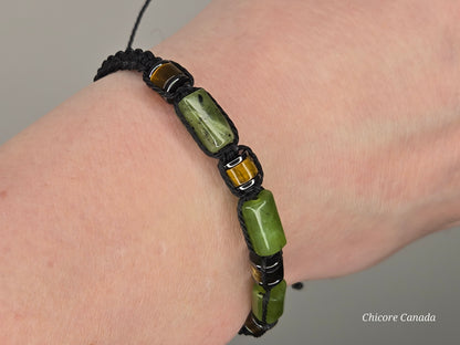 Harmony & Strength: Natural Jade and Tiger’s Eye Power Bracelet