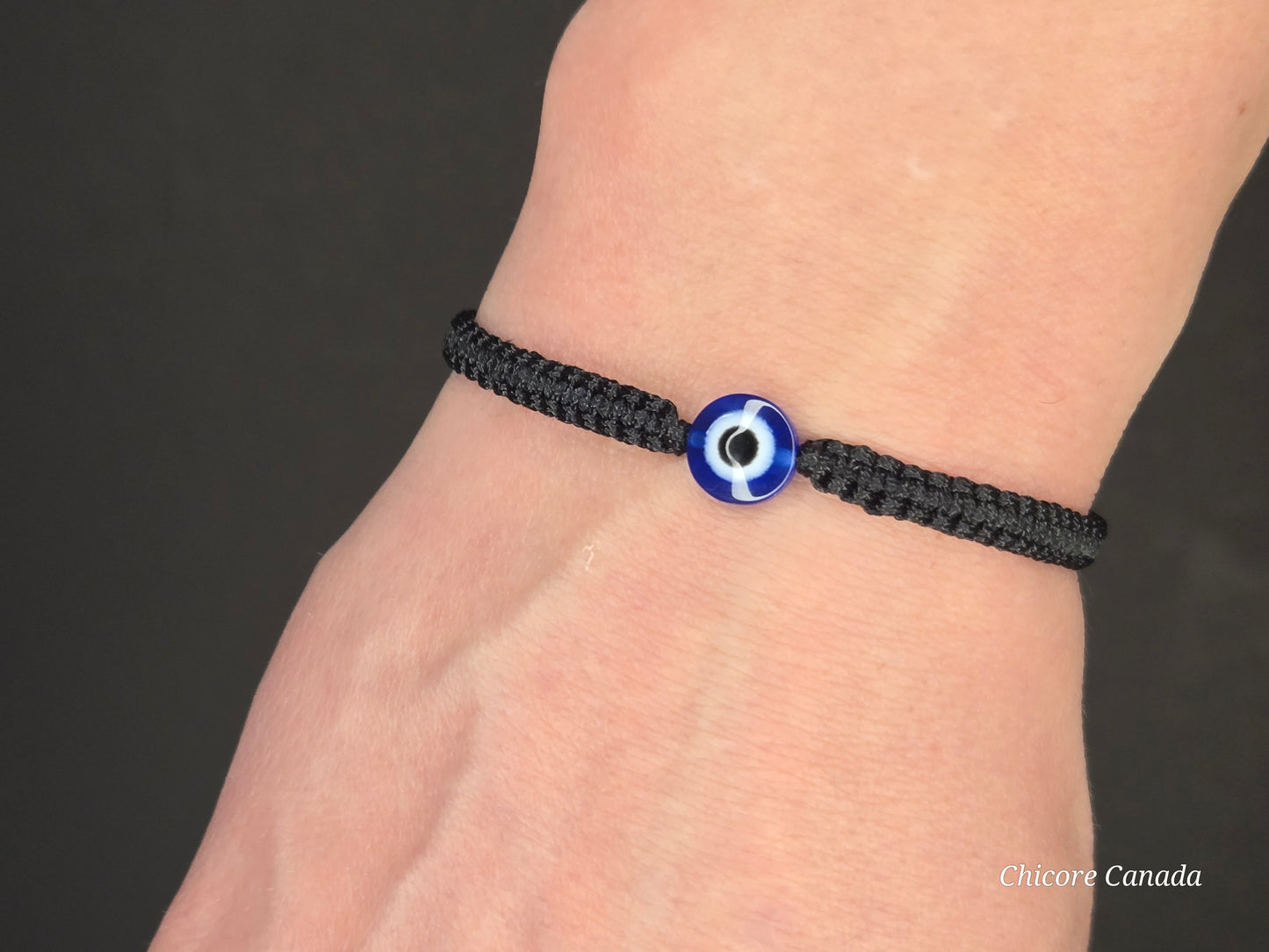 Elegant Evil Eye Adjustable Bracelet for Him & Her – A Sophisticated Symbol of Protection & Connection